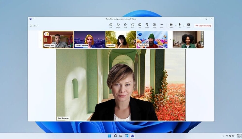  Microsoft adds animated backgrounds in Teams meeting