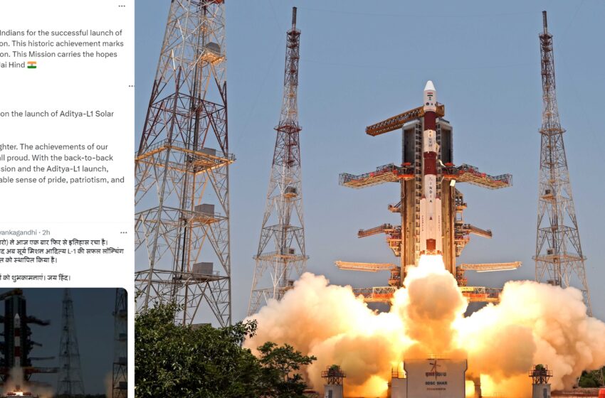  Kejriwal, Priyanka Gandhi congratulate ISRO for successful launch of India’s first solar mission Aditya-L1